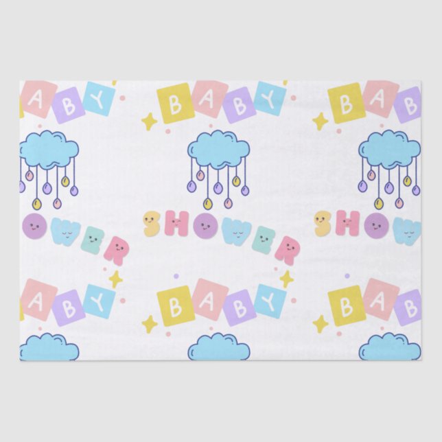 Baby Shower Tissue Paper (Front)