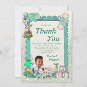 Baby Shower Tweets Thank You Card