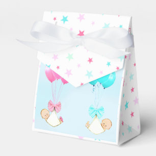 Baby Shower Twins Favor Boxes