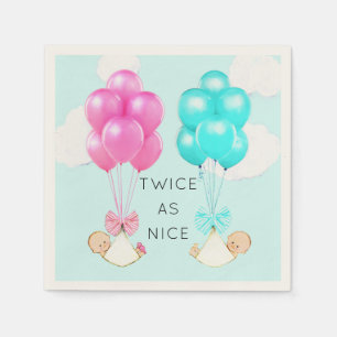 Baby Shower Twins Napkins
