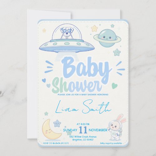 Baby Shower -UFO Pets- Invitation