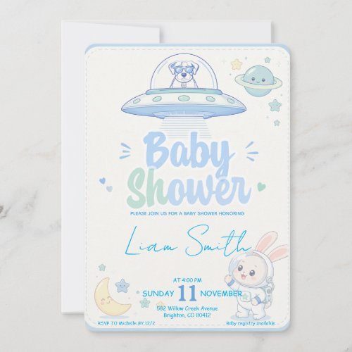 Baby Shower -UFO Pets- Invitation