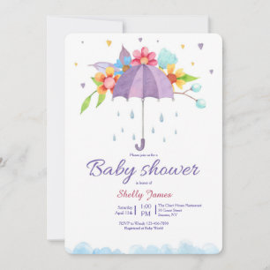 Baby Shower Umbrella Invitation