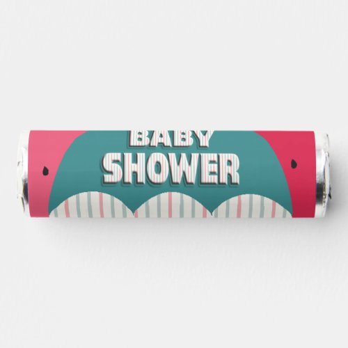 Baby Shower Umbrella Watermelon Breath Savers Mints