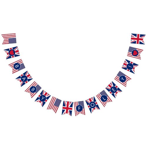 Baby Shower Union Jack & US Flag