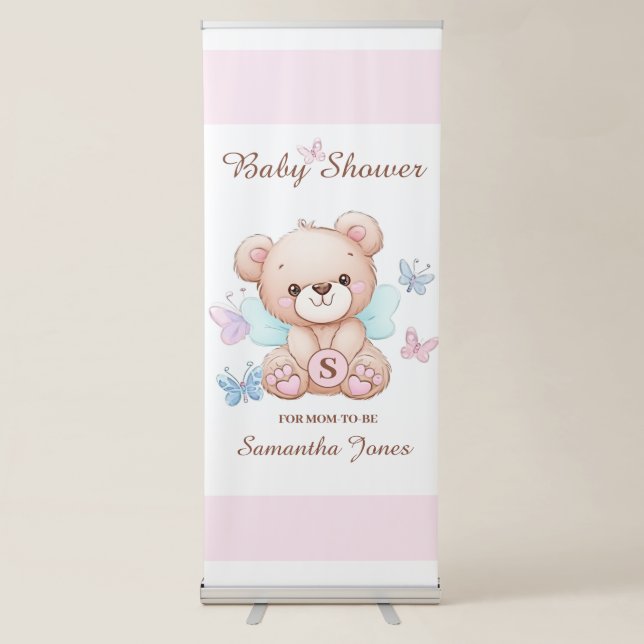 Baby Shower Vertical Retractable Banner (Front)