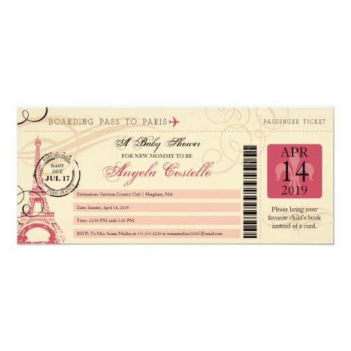 Boarding Pass Invitation Card 6