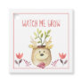 Baby Shower Watch Me Grow Woodland Deer Plant Pot Favor Tags