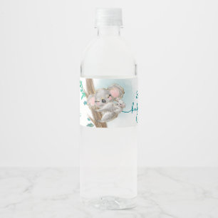 Baby Shower Water Bottle Label