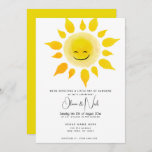 Baby Shower- Watercolor Ray of Sunshine Invitation