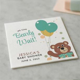 Baby Shower We Can Bearly Wait Gender Neutral Napkins