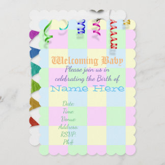 Baby Shower Welcome Personalize Destiny Destiny'S Invitation