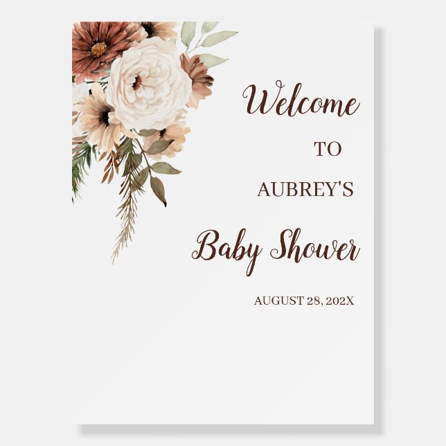 Baby Shower Welcome Sign  (Front)