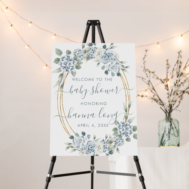 BABY SHOWER WELCOME SIGN (In Situ (Stand))