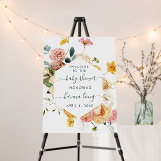 BABY SHOWER WELCOME SIGN