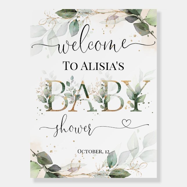 Baby Shower Welcome Sign  (Front)