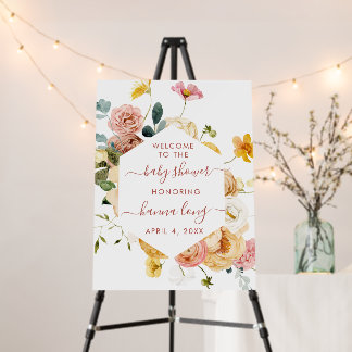 BABY SHOWER WELCOME SIGN
