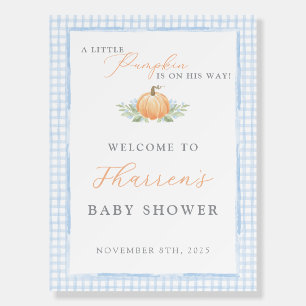 Baby Shower Welcome Sign A Little Pumpkin