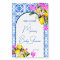 Baby Shower welcome sign Blue Tiles Lemons 