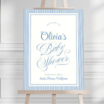 Baby Shower Welcome Sign Template, Modern Retro 