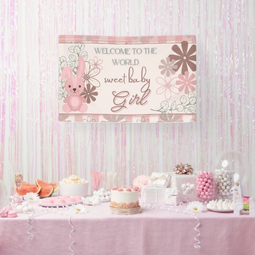 Baby Shower Welcome to the World banner