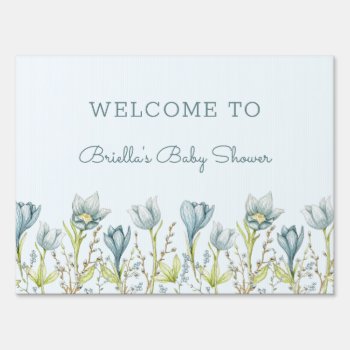 Baby Shower Welcome Yard Sign by lemontreecards at Zazzle