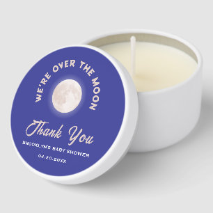 Baby Shower We're Over The Moon Fun Gender Neutral Mini Candle Favors