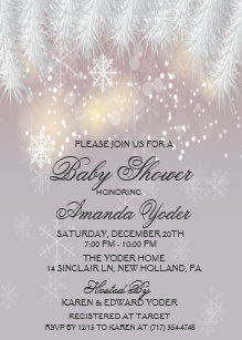 snowflake invitations zazzle