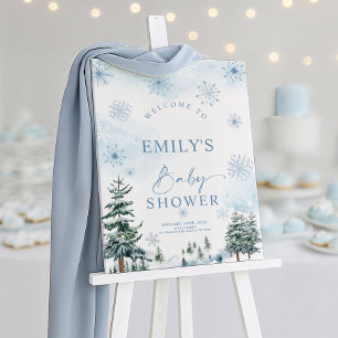Baby Shower Winter Welcome Sign