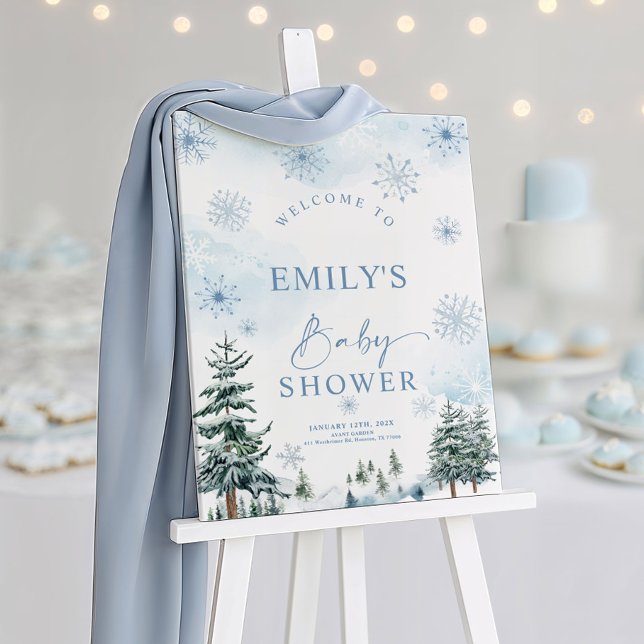 Baby Shower Winter Welcome Sign (Creator Uploaded)