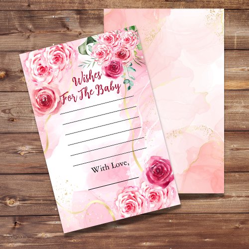 Baby Shower Wishes For Baby Magenta Rose Pink