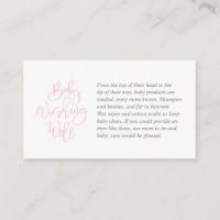 Baby Shower, Wishing Well, Creative pink Script