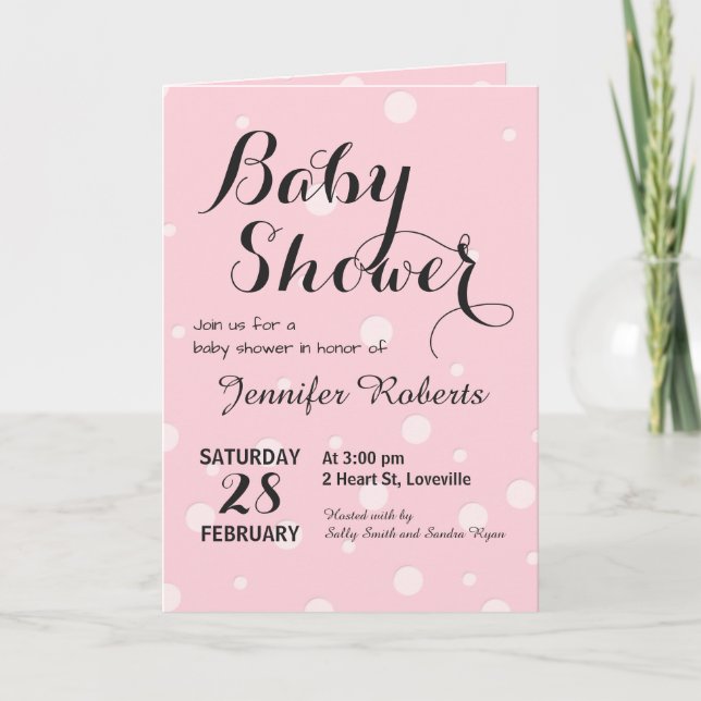 Baby Shower with Diaper Raffle Invitation (Front)