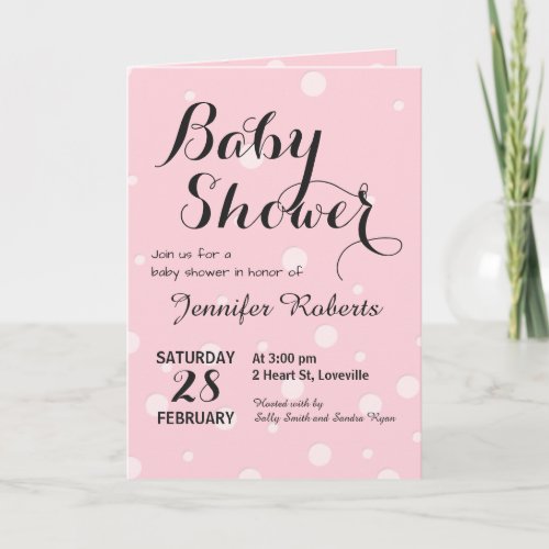 Baby Shower with Diaper Raffle Invitation