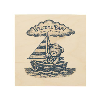 Baby Shower Wood Wall Art 