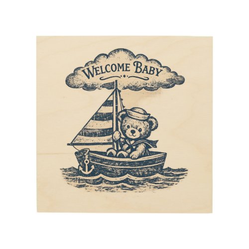 Baby Shower Wood Wall Art 