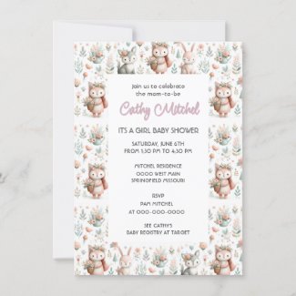 Baby Shower Woodland Animals 