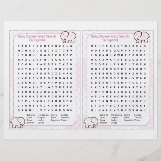 baby-shower-word-search-spanish-flyer-zazzle