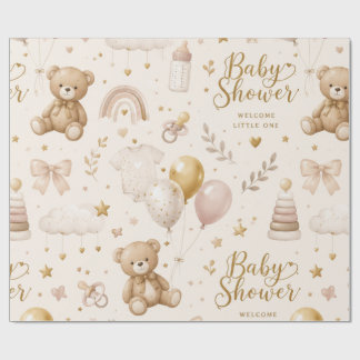 Baby Shower Wrapping Paper Elegant Baby Cut Gift