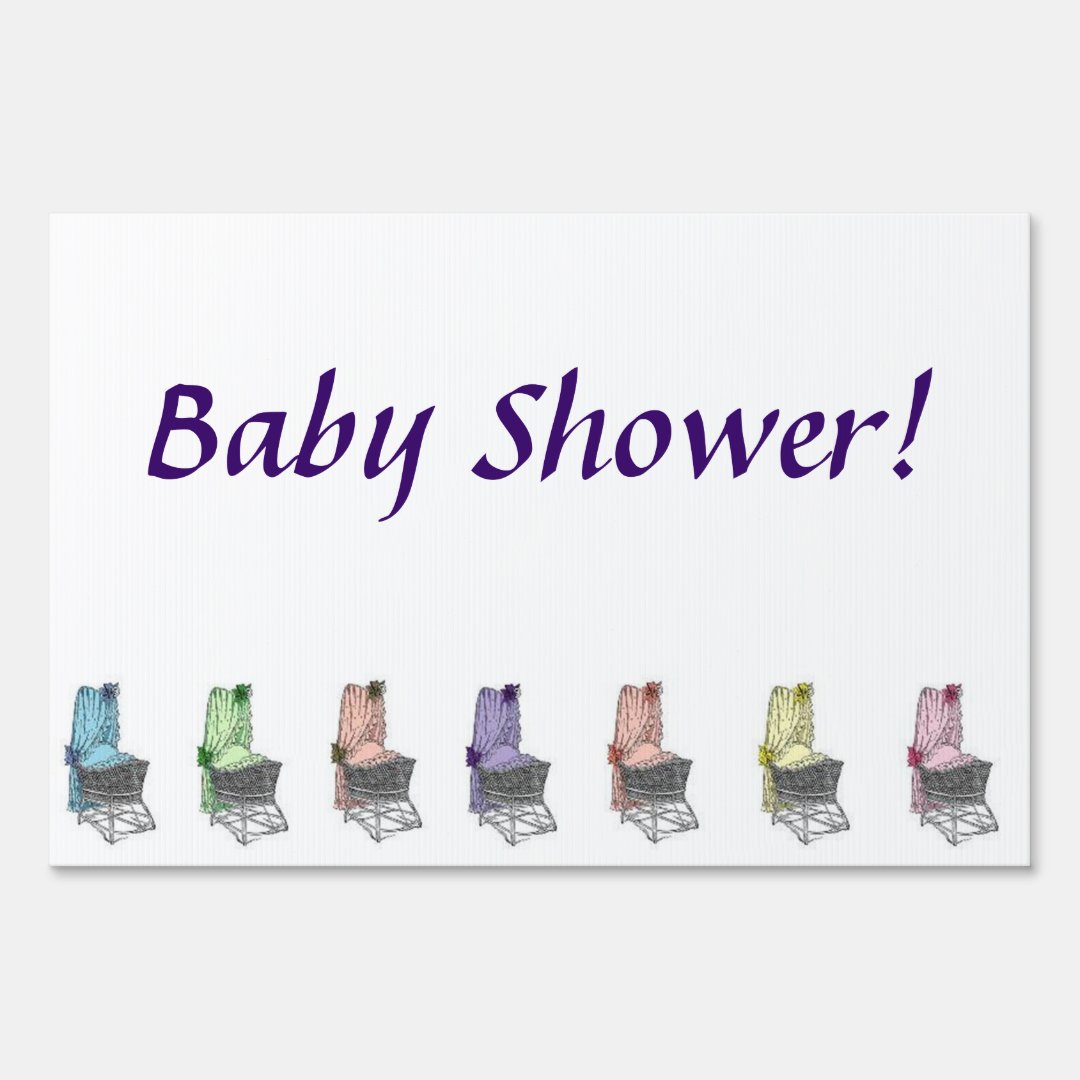Baby Shower Yard Sign Zazzle
