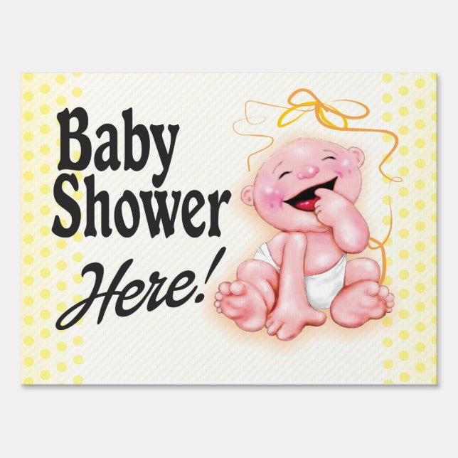 Baby shower yard sign (Back)