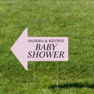 Baby Shower yard sign arrow with custom name