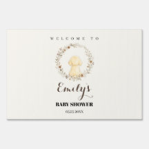 Baby Shower Yard Sign | Golden Retriever
