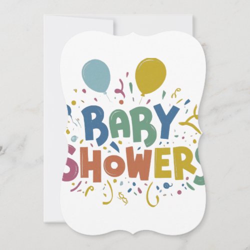 baby showers note card