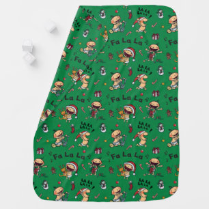 Baby Singing Carols Pattern Blanket