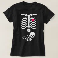 Christmas Skeleton baby Pregnancy Announcement, Matching