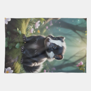 Baby Skunk Kitchen Towel