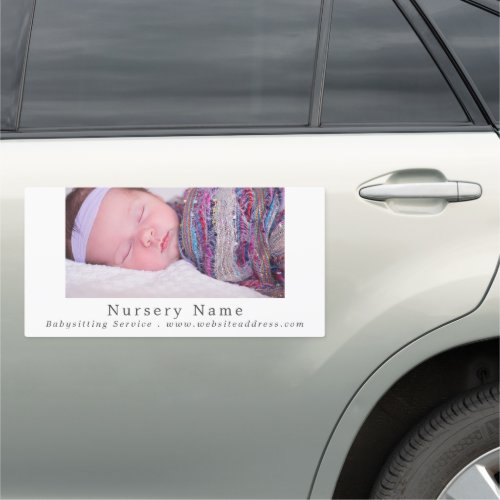 Baby Sleeping Babysitter Daycare Nursery Car Magnet
