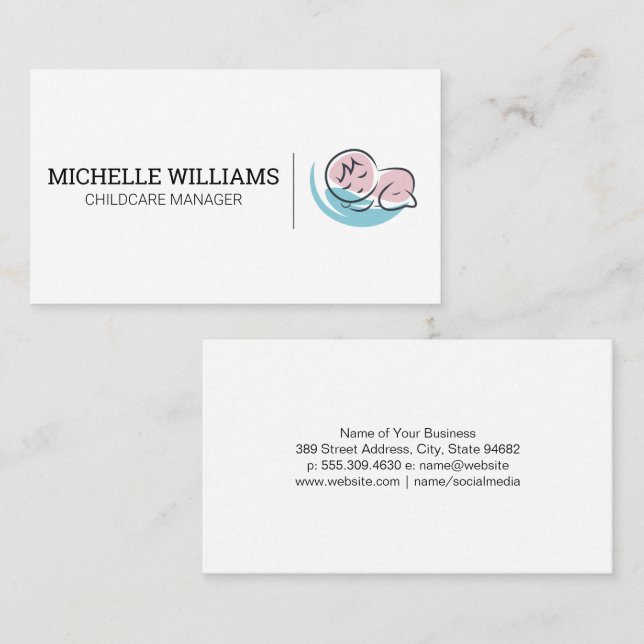 Baby Sleeping  Business Card (Front/Back)