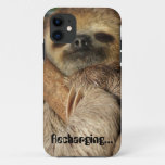 Baby Sloth Asleep On Phone Case at Zazzle